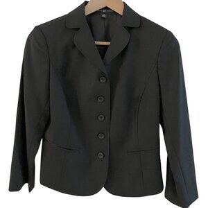 Gap Vintage Y2K summer weight wool waist length black suit jacket Womens Size 4